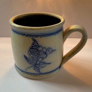 EUC Vintage Frank Almquist Methow WA Studio Pottery Rose Salt Glaze Coffee Mug